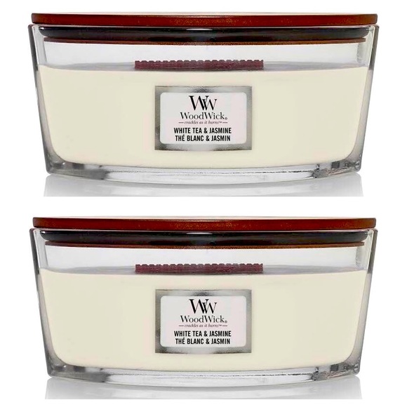🆕 WHITE TEA & JASMINE WOODWICK CANDLE - Picture 2 of 4
